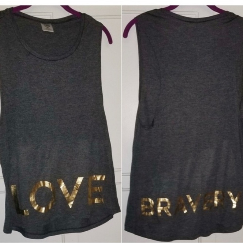 NWOT Unisex Muscle Tang Top Love Bravery